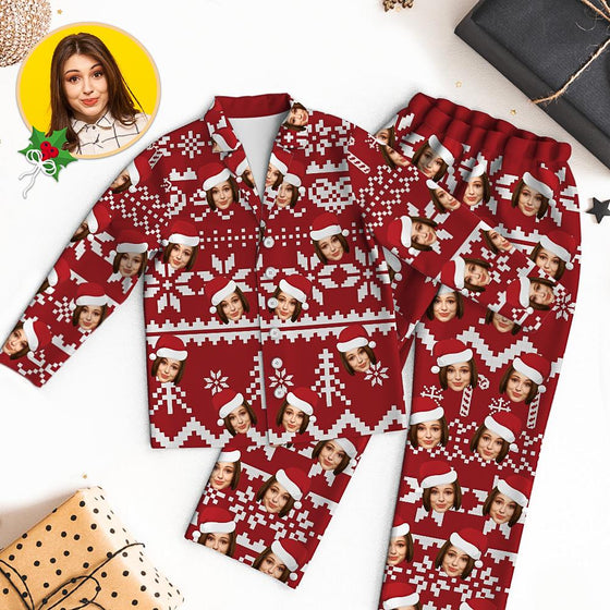 Custom Face Christmas Pajamas – Festive Personalized Sleepwear