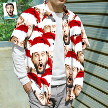 Load image into Gallery viewer, Custom Face Santa Mash Hawaiian Shirt – Personalized Christmas Gift for Men

