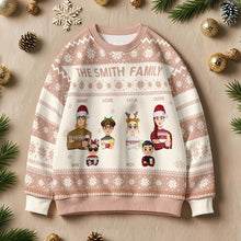 Load image into Gallery viewer, Personalized Cartoon Christmas Ugly Sweater – Funny Gift for Family or Friends
