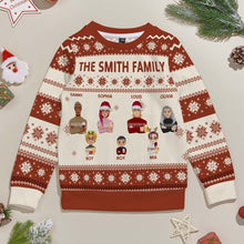 Load image into Gallery viewer, Personalized Christmas Cartoon Ugly Sweater – Unisex Kids Christmas Gift
