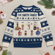 Load image into Gallery viewer, Personalized Christmas Cartoon Ugly Sweater – Unisex Kids Christmas Gift
