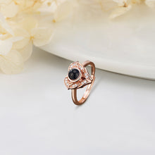 Load image into Gallery viewer, I Love You in 100 Languages – Photo Projection Angel Wings Heart Ring