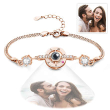 Load image into Gallery viewer, Personalized Photo Projection Bracelet – Roman Numerals Elegant Bracelet for Her