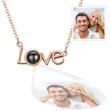 Load image into Gallery viewer, Custom LOVE Picture Projection Necklace – 925 Sterling Silver