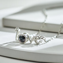 Load image into Gallery viewer, Custom LOVE Picture Projection Necklace – 925 Sterling Silver