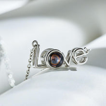 Load image into Gallery viewer, Custom LOVE Picture Projection Necklace – 925 Sterling Silver