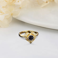 Load image into Gallery viewer, I Love You in 100 Languages – Photo Projection Angel Wings Heart Ring