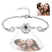Load image into Gallery viewer, Personalized Photo Projection Bracelet – Roman Numerals Elegant Bracelet for Her