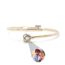 Load image into Gallery viewer, Personalized Photo Projection Bracelet – Heart Adjustment Bracelet Gift for Her