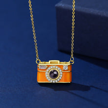 Load image into Gallery viewer, Personalized Photo Necklace Projection Gem Camera Necklace Anniversary Gifts for Her
