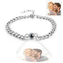 Load image into Gallery viewer, Personalized Photo Projection Bracelet – Vintage Jewelry Anniversary Gift for Him Father’s Day Gift