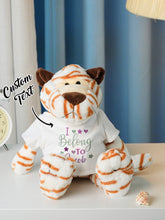 Load image into Gallery viewer, Personalized Animal Plush Stuffed Toy – Baby Birth Announcement Gift
