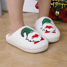 Load image into Gallery viewer, Faceless Dwarf Christmas Cotton Slippers – Cozy Holiday Home Shoes
