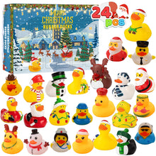 Load image into Gallery viewer, Christmas Rubber Ducks Advent Calendar Christmas Gift for Kids
