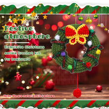 Load image into Gallery viewer, Christmas Wreath DIY Crochet Kit for Beginners –Gift for Adults &amp; Kids
