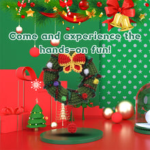 Load image into Gallery viewer, Christmas Wreath DIY Crochet Kit for Beginners –Gift for Adults &amp; Kids
