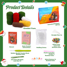 Load image into Gallery viewer, Christmas Wreath DIY Crochet Kit for Beginners – Gift for Adults &amp; Kids
