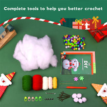 Load image into Gallery viewer, Christmas Snowman DIY Crochet Kit for Beginners – Gift for Adults &amp; Kids
