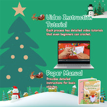Load image into Gallery viewer, Christmas Gnome DIY Crochet Kit for Beginners – Gift for Adults &amp; Kids

