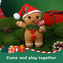 Load image into Gallery viewer, Christmas Gingerbread Man DIY Crochet Kit for Beginners –Gift
