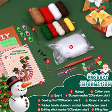 Load image into Gallery viewer, Christmas Crutch Deer DIY Crochet Kit for Beginners – For Adults &amp; Kids
