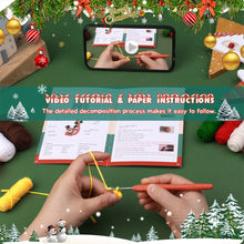 Load image into Gallery viewer, Christmas Crutch Deer DIY Crochet Kit for Beginners – For Adults &amp; Kids

