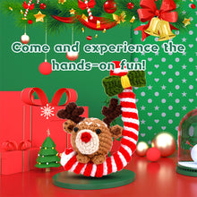 Load image into Gallery viewer, Christmas Crutch Deer DIY Crochet Kit for Beginners – For Adults &amp; Kids
