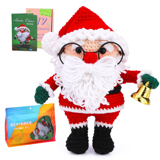 Christmas Santa DIY Crochet Kit for Beginners | Gifts for Adults and Kids
