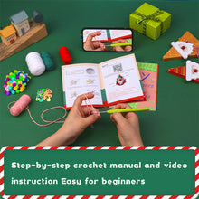 Load image into Gallery viewer, Christmas Gnome DIY Crochet Kit for Beginners –Gift for Adults &amp; Kids
