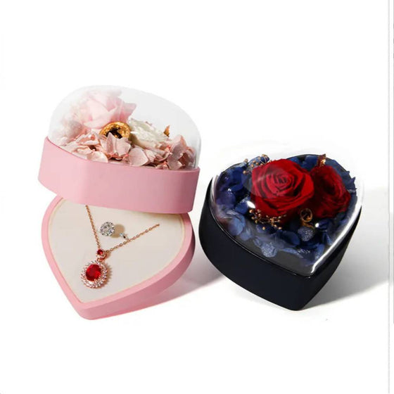 Rose Heart Jewelry Gift Box – Valentine’s Gift for Her