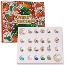 Load image into Gallery viewer, Advent Calendar Charm Box – 24-Day Christmas Countdown DIY Bracelet Set