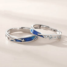 Load image into Gallery viewer, Meteor Star Couple Rings – Adjustable Matching Jewelry Gift