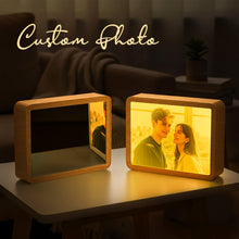 Load image into Gallery viewer, Custom Photo Bluetooth Speaker Mirror Lamp – Personalized Light &amp; Sound Gift
