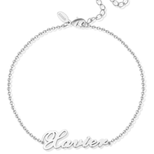 Load image into Gallery viewer, Personalized Name Anklet – Sterling Silver