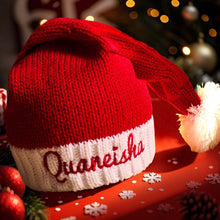 Load image into Gallery viewer, Personalized Embroidered Name Santa Hat – Christmas Gift for Family
