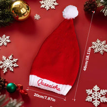 Load image into Gallery viewer, Personalized Embroidered Name Santa Hat – Christmas Gift for Family
