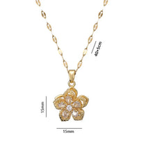 Load image into Gallery viewer, Floral Birthstone Necklace Lotus Flower Gemstone Necklace with Rotating Crystal Flower
