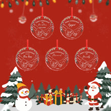 Load image into Gallery viewer, Personalized Holding Hands First Christmas Ornament – Couple’s Keepsake
