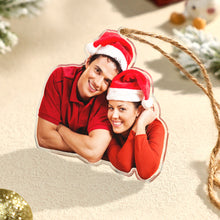 Load image into Gallery viewer, Custom Photo Acrylic Christmas Tree Ornament – Personalized Holiday Keepsake
