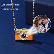 Load image into Gallery viewer, Personalized Photo Necklace Projection Gem Camera Necklace Anniversary Gifts for Her

