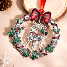 Load image into Gallery viewer, Personalized Photo Projection Ornaments Rotating Elk Shape Christmas Gifts
