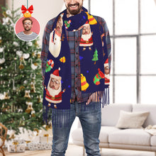 Load image into Gallery viewer, Custom Face Christmas Scarf – Unisex Winter Scarf Gift for the Holidays
