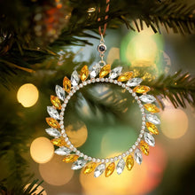 Load image into Gallery viewer, Personalized Photo Wreath Projection Ornament – Christmas Tree Decoration Gift
