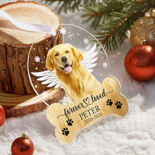 Load image into Gallery viewer, 🎄 Personalized Pet Memorial Ornament – Pet Loss Keepsake Gift for Dog Lovers
