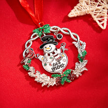 Load image into Gallery viewer, Personalized Photo Snowman Projection Ornament – 2025 Christmas Tree Decoration

