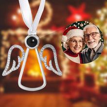 Load image into Gallery viewer, Personalized Angel Photo Projection Ornament – Custom Christmas Gift for Grandparents
