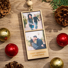 Load image into Gallery viewer, Personalized Photo Wooden Frame Ornament for Christmas Gifts
