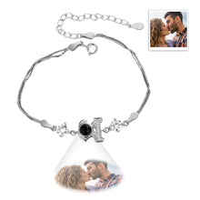Load image into Gallery viewer, Personalized Dog Pendant Photo Projection Bracelet – 925 Sterling Silver
