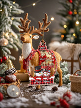 Load image into Gallery viewer, Personalized Snowman Family Name Christmas Ornament – Snowball Family Gift
