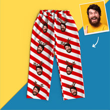 Load image into Gallery viewer, Custom Face Elk Christmas Pajamas – Long Sleeve Set
